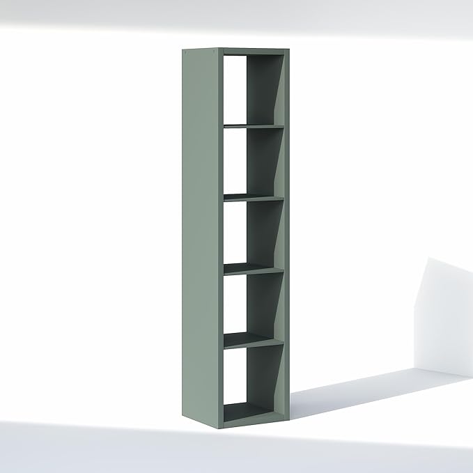 Furinno Cubic Closet Organizers and Storage, 5-Cube Closet Organizer, Open Shelf Closet Storage, Extra Thick Frame for Wardro
