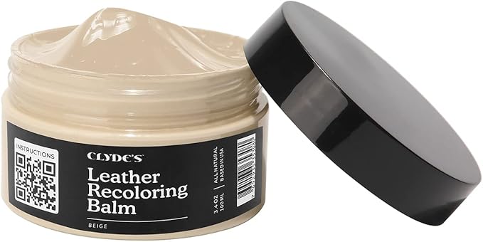 Clyde's™ Recoloring Balm | Non-Toxic Material Dye & Restorer for Furniture, Car Seats, & More | 23 Colors (Beige, 100ML)