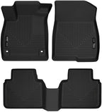 Husky Liners Weatherbeater Floor Mats | Fits 2018 - 2022 Honda Accord Sedan | Front & 2nd Row, 3-pc Black - 95741
