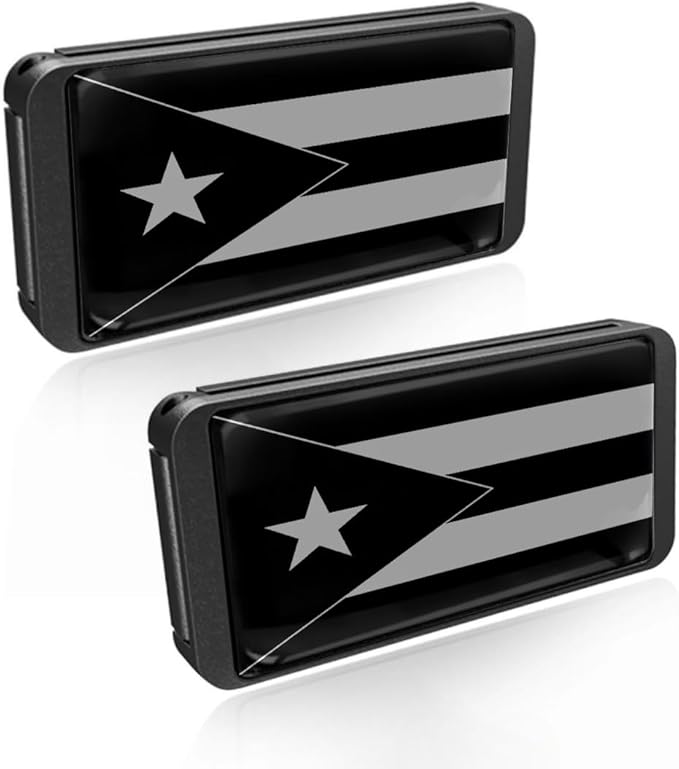 2PCS Puerto Rico Flag Car Seatbelt Adjuster car Universal Car Seat Belt Pads Cover for More Comfortable Driving, Seat Belt Shoulder Strap