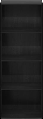Furinno Luder Bookcase / Book / Storage, 4-Tier, Blackwood