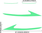 TOMALL 2 Pair Headlight Daytime Running Light Rearview Mirror Light Vinyl Films Smoke Tint Compatible with Lexus 2018-2020 Light Transmission Tint Wrap Exterior Sticker Decorations Trim (Green)