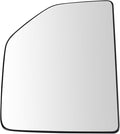 TRQ Right Upper Mirror Glass Convex Snap On Compatible with 2015-2020 Ford F-150 2017-2022 Ford F-250 Super Duty F-350 Super 