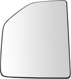 TRQ Right Upper Mirror Glass Convex Snap On Compatible with 2015-2020 Ford F-150 2017-2022 Ford F-250 Super Duty F-350 Super 