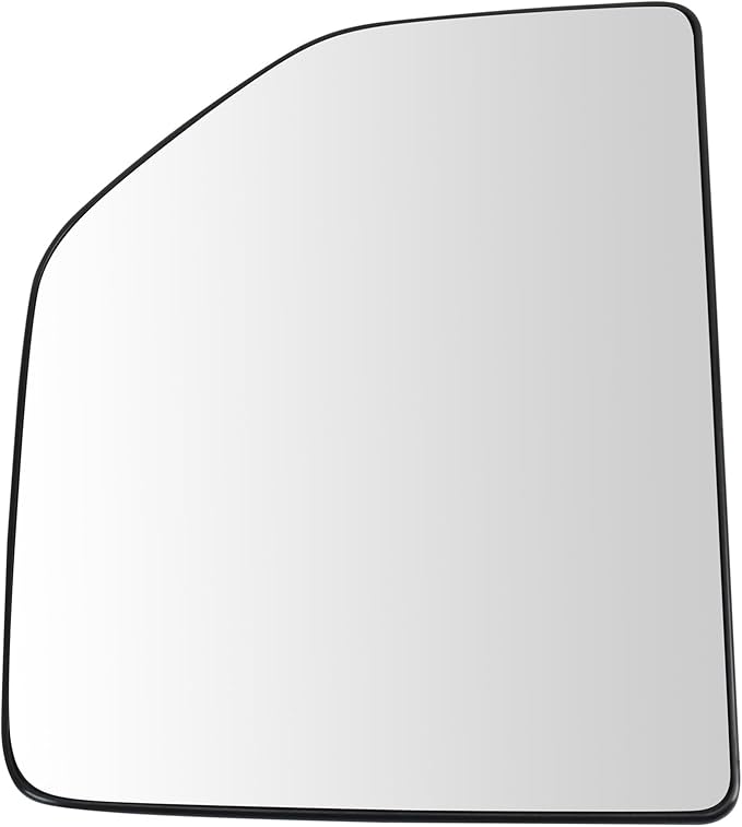 TRQ Right Upper Mirror Glass Convex Snap On Compatible with 2015-2020 Ford F-150 2017-2022 Ford F-250 Super Duty F-350 Super 