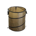 Collapsible Trash can/Folding Garbage Cans,Portable Trash can,Pop Up Trash Can,for Camping Garbage Can Collapsible,Clothes and Toys Recycle bin (BrownColor)