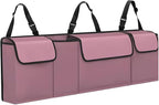 Car Trunk Organizer, Backseat Hanging Large Storage with Adjustable Straps,Waterproof PVC Collapsible Cargo Bag, Car Interior