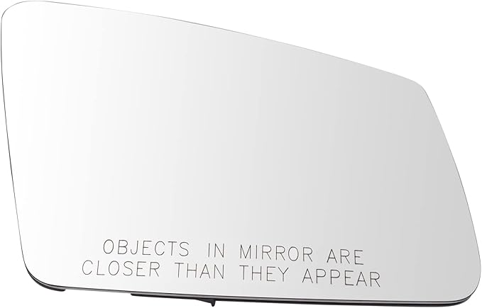 TRQ Passenger Side Mirror Glass Heated Convex For Factory Equipped Mirrors Compatible with 10-16 Mercedes-Benz E350 Sedan 11-