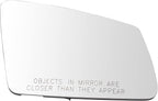 TRQ Passenger Side Mirror Glass Heated Convex For Factory Equipped Mirrors Compatible with 10-16 Mercedes-Benz E350 Sedan 11-