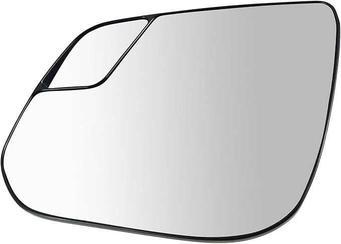 TRQ Driver Side Mirror Glass Heated Compatible with 2015-2021 Chevrolet Colorado GMC Canyon GM1324176