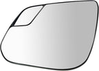 TRQ Driver Side Mirror Glass Heated Compatible with 2015-2021 Chevrolet Colorado GMC Canyon GM1324176