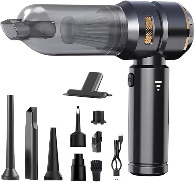 Handheld Cordless Vacuum,Car Vacuum Cleaner,4-in-1 22000PA High Power Portable Rechargeable Vacuum Cleaner with Brushless Mot
