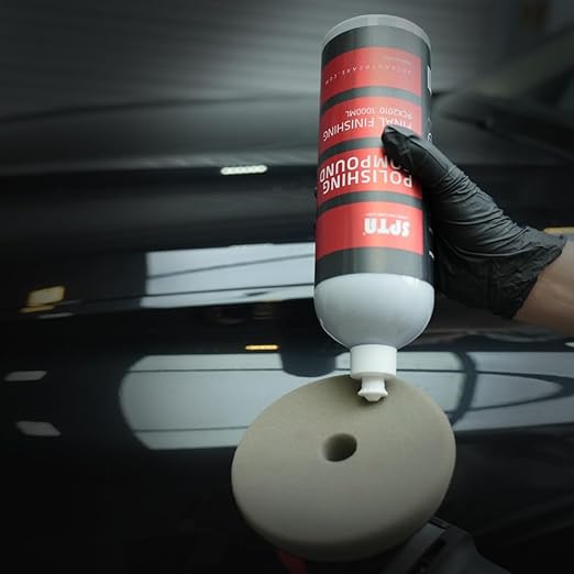 Final Finish Polishing Compound, SPTA 33.8oz (1000ml) Polishing Compound Car Scratch & Swirl Remover Rubbing Compound & Finishing Polish Buffing Compound Swirl Remover for Automotive Paint Correction