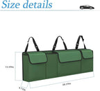 Car Trunk Organizer and Storage, Backseat Hanging Organizer for SUV, Truck, MPV, Waterproof, Collapsible Cargo Storage Bag