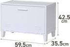 Tenma Storage Box with Wide Doors That Can Be Assembled, Fits Peg Cabinet, Wide, Retro Cute, Storage Case, Pegboard, Vintage 