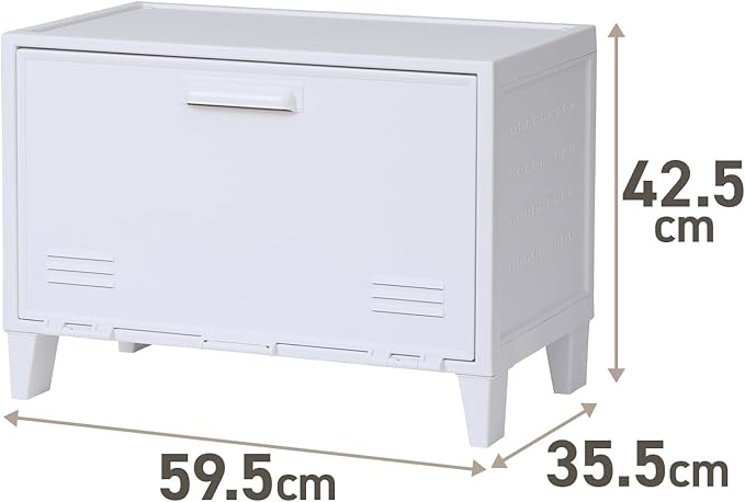 Tenma Storage Box with Wide Doors That Can Be Assembled, Fits Peg Cabinet, Wide, Retro Cute, Storage Case, Pegboard, Vintage 