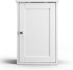 VINGLI Bathroom Wall Cabinet, White Medicine Cabinet with Single Door, Small Over Toilet Storage Organizer with Adjustable Sh