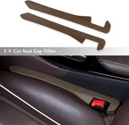 Car Seat Gap Filler,Super Flexible Car Side Seat Gap Filler Car Accessories for Women & Men,Universal CCar Organizer Between Seats for Tightly Filling Seat Gaps(Brown/2PCS)