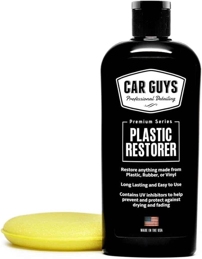 CAR GUYS Plastic Restorer | Bring Plastic, Rubber, and Vinyl Back to Life! | User Friendly Trim Restorer | Safe Auto Detailin