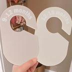 cephira baby closet dividers-double sided clothes organizer for newborn to 24 months size closthes neutral closet organizer f