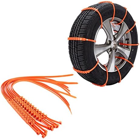 10PCS Reusable Universal Anti Skid Tire Chains for Cars and SUVs Easy Install Durable Safety Winter Gear