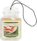 Yankee Candle Car Air Fresheners, Hanging Car Jar Ultimate, Neutralizes Odors Up To 30 Days, Christmas Cookie, 0.96 OZ (Pack 