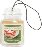 Yankee Candle Car Air Fresheners, Hanging Car Jar Ultimate, Neutralizes Odors Up To 30 Days, Christmas Cookie, 0.96 OZ (Pack 