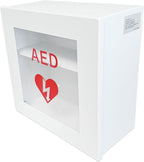 Non Alarmed AED Defibrillator Wall Mounted Storage Cabinet - 14.5'' x 7'' x 13.75'' Steel AED Holder Defibrillator Cabinet fo
