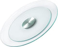 VEVOR 20 in Glass Lazy Susan Turntable, 360° Rotation Round Clear Tabletop Rotating Tray, Tempered Glass Dining Table Centerp