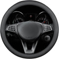 RYE for Jeep Steering Wheel Cover, Leather Car Steering Wheel Cover Heavy-Duty Durable Breathable, for Jeep Grand Cherokee Wrangler Compass Gladiator - Black Pattern 2