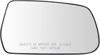 TRQ Passenger Side Mirror Glass Non-Heated Compatible with 2010-2017 Chevrolet Equinox GMC Terrain Factory Equipped Mirrors G