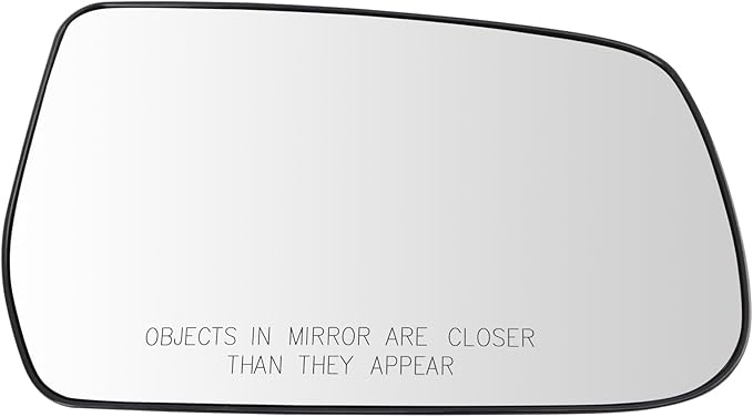 TRQ Passenger Side Mirror Glass Non-Heated Compatible with 2010-2017 Chevrolet Equinox GMC Terrain Factory Equipped Mirrors G