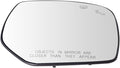 TRQ Passenger Side Heated Blind Spot Mirror Glass with Backing Plate Compatible with 2017-2018 Subaru Forester