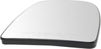 TRQ Passenger Side Upper Mirror Glass Non Heated For Factory Equipped Mirrors Only Compatible with 14-2024 Ram ProMaster 1500