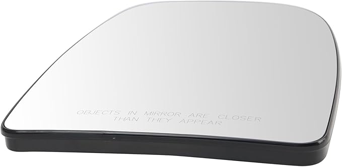 TRQ Passenger Side Upper Mirror Glass Non Heated For Factory Equipped Mirrors Only Compatible with 14-2024 Ram ProMaster 1500
