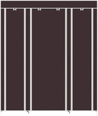 Closet Wardrobe, Portable Closet for Bedroom, Clothes Rail with Non-Woven Fabric Cover, Clothes Storage Organizer, 58 x 17 x 