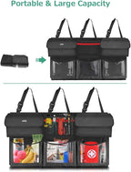 Oasser Back Seat Trunk Organizer Hanging Car Organizer Foldable Cargo Storage with 6 Large Pockets 3 Adjustable Straps 40x19inch