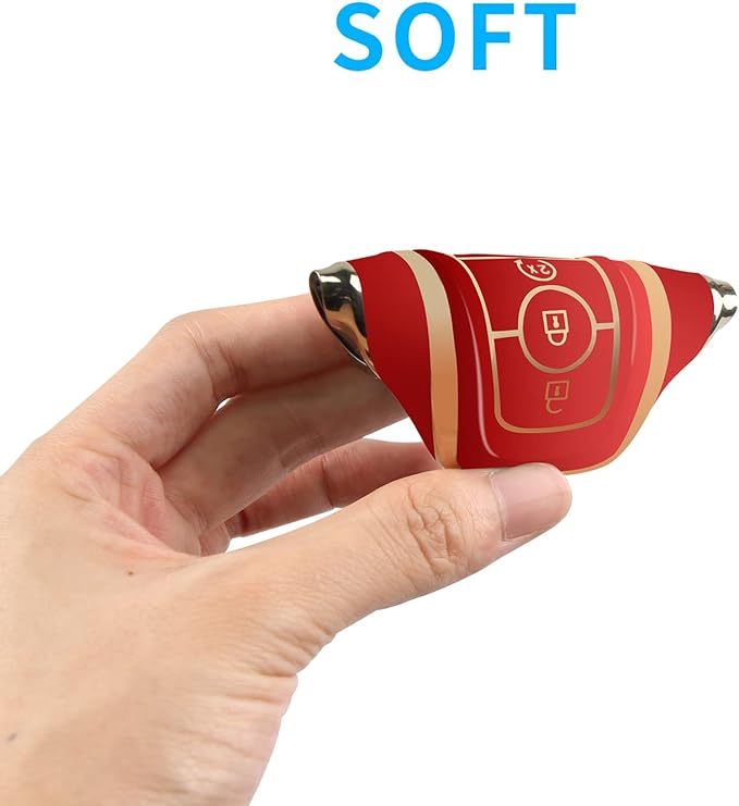 For Ford Key Fob Cover with Keychain, Soft TPU Key Case Shell Full Protection for Ford Explorer Fusion Escape Edge Expedition