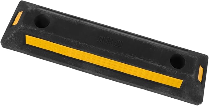 PartyKindom Rubber Parking Stopper Garage Parking Aid for Vehicles Compact Design for Easy Installation for Schools Malls