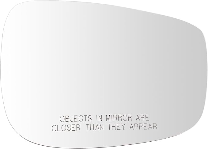 TRQ Passenger Side Mirror Glass Heated Convex Compatible with 2016-2021 Mazda CX-3 2015-2016 Mazda CX-5 MA1325112