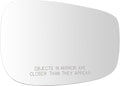 TRQ Passenger Side Mirror Glass Heated Convex Compatible with 2016-2021 Mazda CX-3 2015-2016 Mazda CX-5 MA1325112