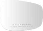 TRQ Passenger Side Mirror Glass Heated Convex Compatible with 2016-2021 Mazda CX-3 2015-2016 Mazda CX-5 MA1325112