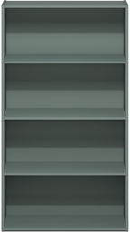 Furinno PASIR Book Shelf, 4-Tier Bookshelf, Bookcase, 9.4" x 23.6" x 41.7", for Living Room, Bedroom, Home Office, Sage Green