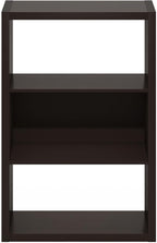 Furinno Viola Book Shelf, 3-Tier Bookshelf, Extra Thick Frame Bookcase with Open Shelf, Open Back Design, 11.3" x 23.2" x 35.
