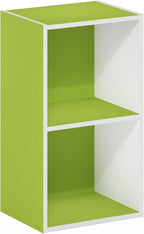 Furinno PASIR Book Shelf, 2-Tier Modern Bookshelf, Open Shelves Bookcase 9 x 12 x 21, Easy Assembly, for Living Room, Bedroom