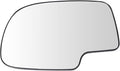 TRQ Driver Side Power Mirror Glass Snap On Clear Compatible with 1999-2007 Chevrolet Silverado Suburban Tahoe Avalanche GMC S