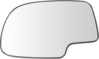 TRQ Driver Side Power Mirror Glass Snap On Clear Compatible with 1999-2007 Chevrolet Silverado Suburban Tahoe Avalanche GMC S