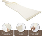 Abnaok Tools Long Handle Auto Bulldozer Squeegee for Window Tint Film Installing Car Vinyl Wraps Window and Glass Cleaning (White)