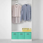 ShellKingdom Storage Bins, Foldable Fabric Storage Cubes And Cloth Storage Organizer Drawer with Metal Handle For Closet And 
