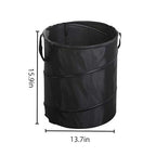 Collapsible Trash can/Folding Garbage Cans,Portable Trash can,Pop Up Trash Can,for Camping Garbage Can Collapsible,Clothes and Toys Recycle bin (Black)